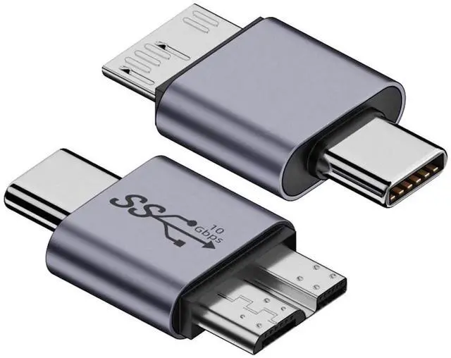 Main image of Vszerda Adapter USB-C USB 3.1 Type C Male to Micro USB 3.0 Male Data Adapter 10Gbps Data Power for Laptop SSD Disk