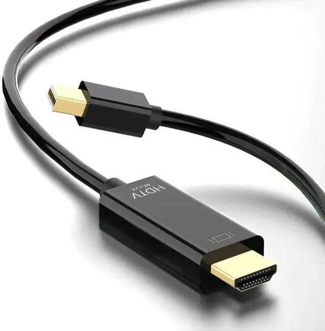 Main image of Vszerda Mini DisplayPort to HDMI 6 Feet Cable 4K@60Hz, Compatible with MacBook Air/Pro, Microsoft Surface Pro/Dock, Monitor, Projector and More The Noodles are 1.8 Meters Long