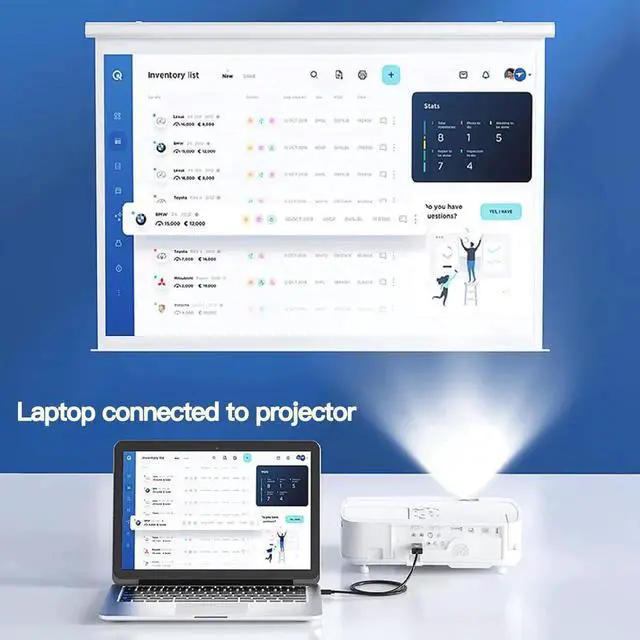 Alt view image 5 of 7 - Vszerda Mini DisplayPort to HDMI 6 Feet Cable 4K@60Hz, Compatible with MacBook Air/Pro, Microsoft Surface Pro/Dock, Monitor, Projector and More The Noodles are 1.8 Meters Long