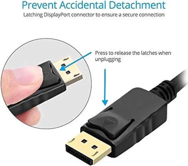 Alt view image 4 of 7 - Vszerda DisplayPort to HDMI, Display Port to HDMI Adapter 1080P Gold Plated (Male to Female) for DisplayPort Enabled Desktops and Laptops to HDMI Converter Connect Displays, Black