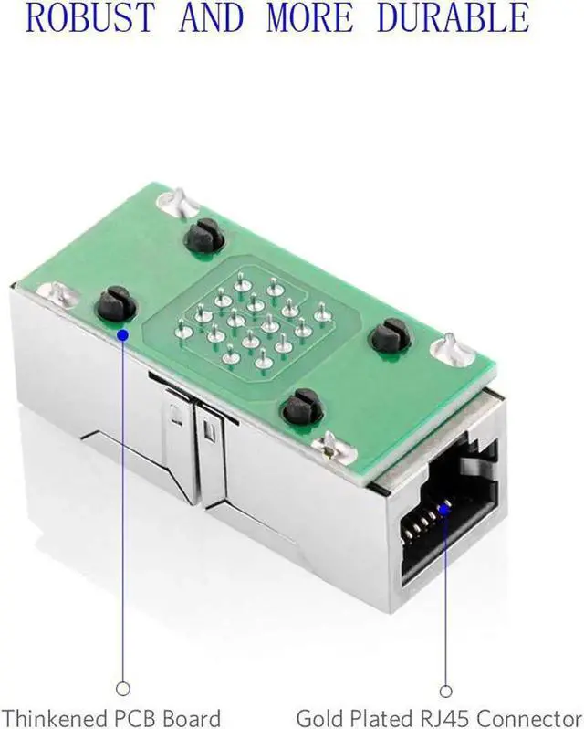 Alt view image 7 of 7 - Vszerda RJ45 Coupler, Ethernet Coupler, Ethernet Cable Extender Adapter, Ethernet Coupler for Cat 7 Cat6 Cat5 Cat5e Ethernet Cable Coupler Network Coupler, Female to Female (2 Pack)