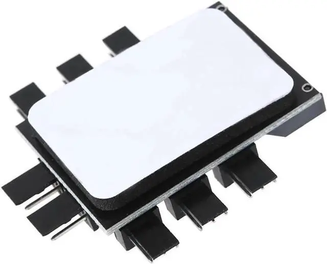 Alt view image 2 of 4 - Vszerda PC Fan Speed Controller - 8 Way Cooling Fan Hub w/ 7/12V Voltage Switch - 1 to 8 Multi Way Splitter for 3-Pin / 4 Pin Case Fan - PCB Adapter - Power by SATA