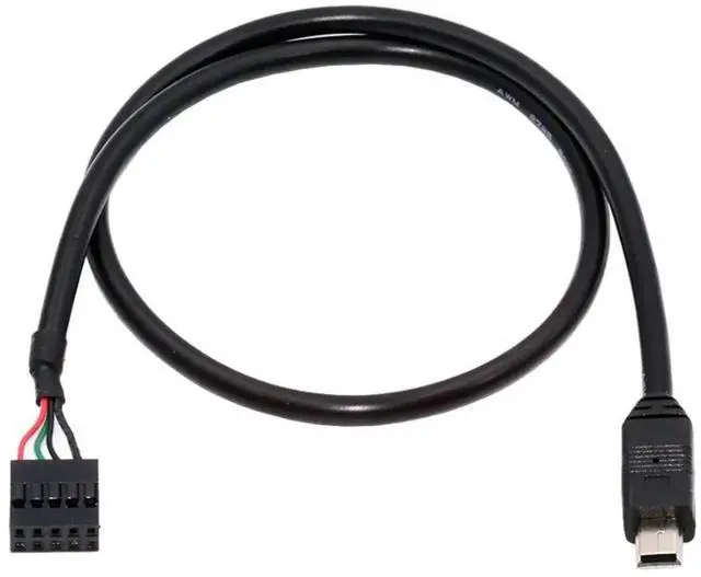 Main image of Vszerda USB 2.0 9Pin 10Pin Motherboard Header to Mini USB 5Pin Data Cable 0.5M