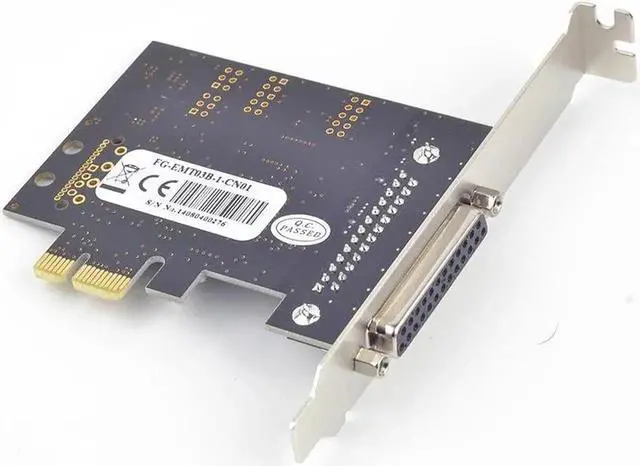 Alt view image 2 of 6 - Vszerda PCIE PCI express to 1 Parallel DB25 Port Adapter PCI-e I/O Card Mos Chip MCS9900