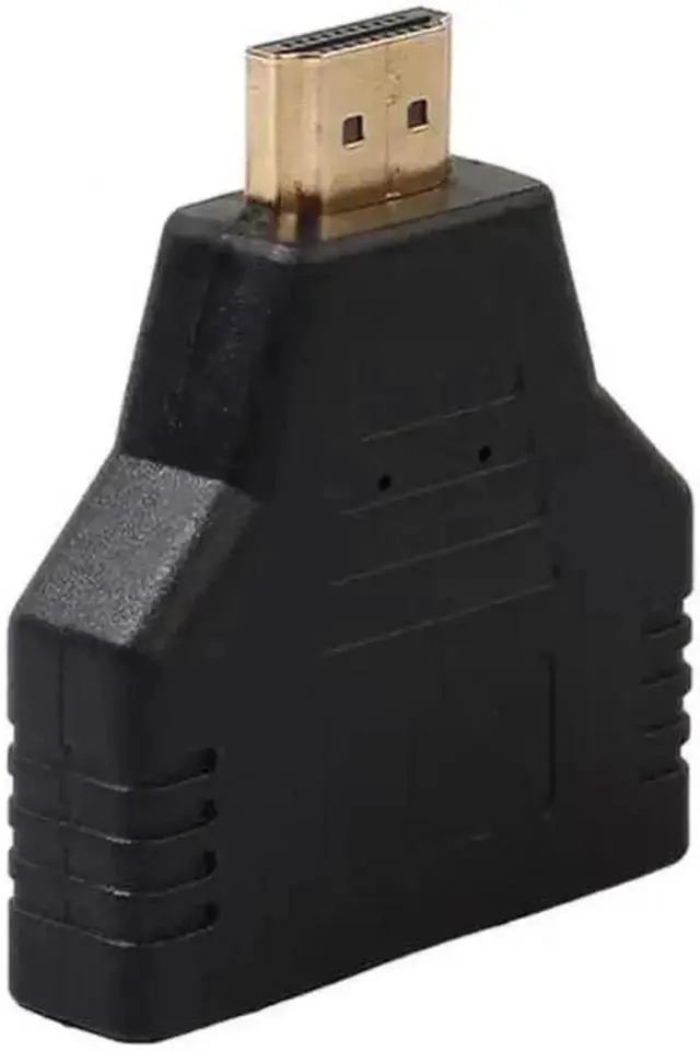 Alt view image 4 of 5 - Vszerda 1Pcs 1080P HDMI Port Male to 2 Female Converter 1 in 2 Out HDMI Splitter Cable Adapter Audio Video Signals Converter