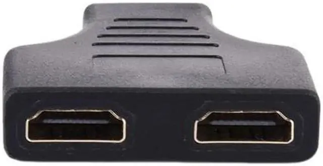 Alt view image 5 of 6 - Vszerda 1Pcs HDMI to HDMI Converter Y Splitter 1080P 1 in 2 HDMI Splitter Male to 2 Female conversion Head Adapter Male to Female Connector