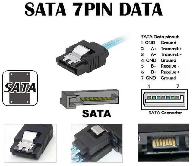 Alt view image 3 of 7 - Vszerda Mini SAS SFF-8643 Host 1 to 4 SATA 7Pin Target Hard Disk 6Gbps Data Server Raid Cable 0.5M
