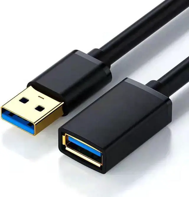 Main image of USB Extension Cable 1.64FT, USB 3.0 Extension Cable Cord Male to Female, USB Extender High Data Transfer Compatible with Webcam,USB Keyboard,Flash Drive,Hard Drive,Printer