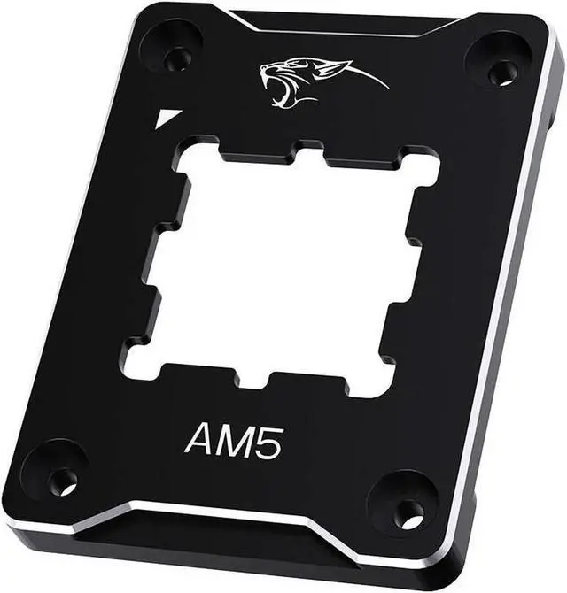 Main image of CPU Contact Frame Anti-Bending Buckle for AMD AM5 Aluminum Corrector Bracket Holder,AM5 Full-fit Fixed Non-Marking Mounter Fixing Frame, CPU Cooler Standard for X670 B650,Black