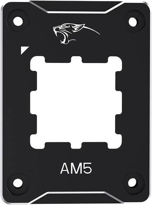 Alt view image 3 of 6 - CPU Contact Frame Anti-Bending Buckle for AMD AM5 Aluminum Corrector Bracket Holder,AM5 Full-fit Fixed Non-Marking Mounter Fixing Frame, CPU Cooler Standard for X670 B650,Black