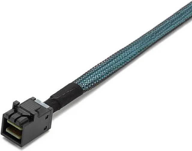 Alt view image 3 of 6 - SFF86434SATA50CM Internal 12G HD Mini SAS SFF-8643 to 4 x SATA Cable Hard Drive Cable,HD Mini SAS Host/Controller to 4 SATA Target/Backplane-1.64ft