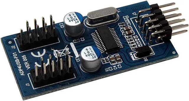 Alt view image 4 of 5 - Motherboard USB 2.0 9pin Header 1 to 2 Extension Hub Splitter Adapter - Converter MB USB 2.0 Male to 2 Male - 30CM USB 9-pin Internal Cable