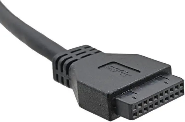 Alt view image 5 of 5 - C Case 5.25 inch front panel 6 Ports USB Hub,4 Ports USB 3.0 & 2 Ports USB 2.0,2.6ft USB Type A Female to motherboard Adapter Cable