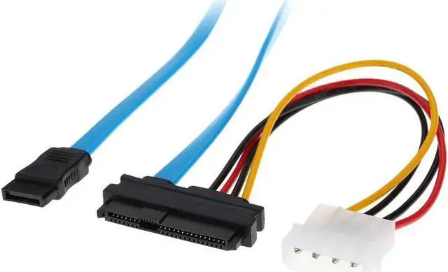 Alt view image 3 of 5 - 2.3ft SFF-8482 SAS to SATA Adapter Cable,SAS Hard Disk Connected to Motherboard SATA Port Adapter Cable w/ 7 inch Molex 4pin Power Cable