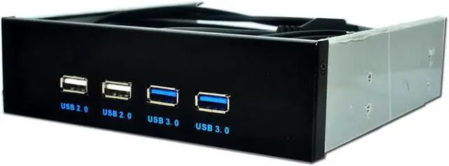Alt view image 3 of 3 - PC Case 5.25 inch front panel 4 Ports USB Hub,2 Ports USB 3.0 & 2 Ports USB 2.0,2.6ft USB Type A Female to motherboard Adapter Cable