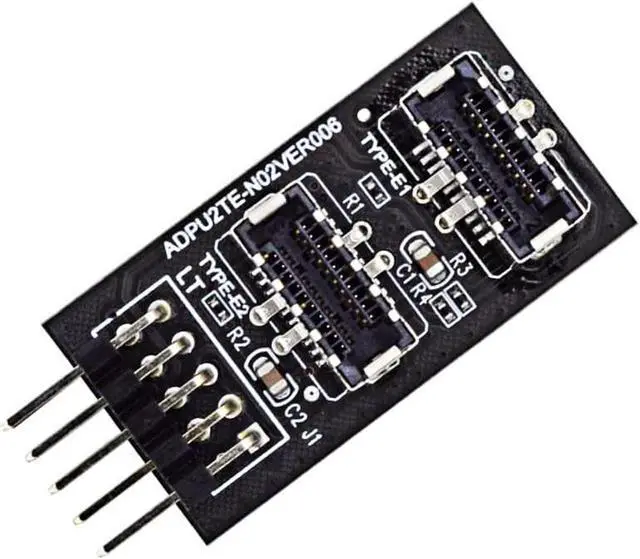 Alt view image 3 of 6 - Motherboard USB 2.0 9pin Header to Dual USB 3.2 Front Panel Socket Key-A Type-E Extension Hub Splitter Adapter - USB 9 Pin to 2x USB 3.2 Motherbaord Connectors Extender - 6" USB 9-pin Internal Cable