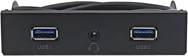 Main image of PC Case 3.5 inch front panel 2 Ports USB 3.0 USB Hub w/ HD Audio & Mic Combo Header 4Pin,Motherboard USB 19-Pin to 2 Female Adapter Cable - 2 FT