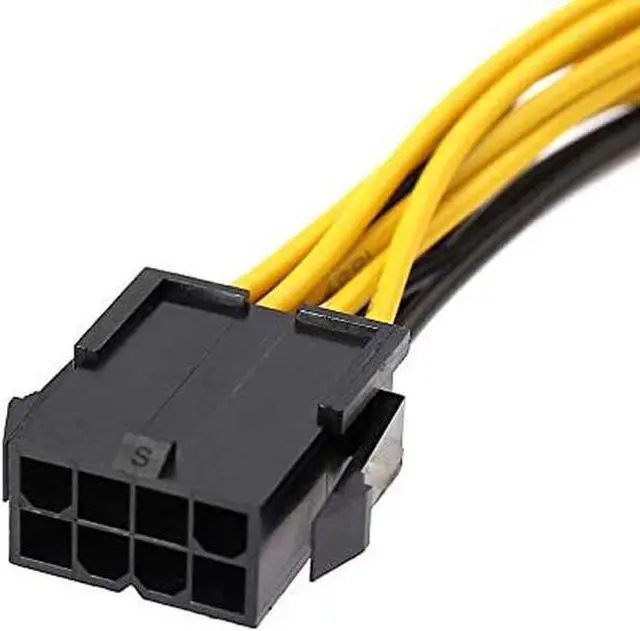 Alt view image 2 of 4 - PC power supply CPU EPS 8 pin to 2 PCI-e 8 (6+2) pin PCI Express Graphics Card Internet Power Splitter Cable, PSU CPU 8pin to 2 x GPU Power 8pin Power Adapter Cable - 8 inches