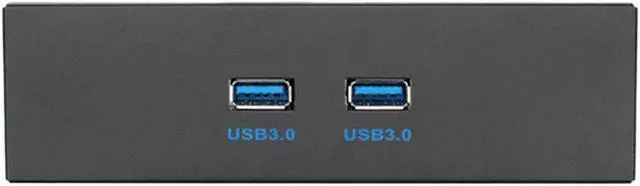 Alt view image 2 of 3 - 2 Port USB 3.0 5.25" Internal CD-ROM Bay Front Panel USB Hub,Dual USB 3.0 Type A Female to Motherboard USB 20 pin Splitter Adapter w/ 5.25 inch Metal Bracket