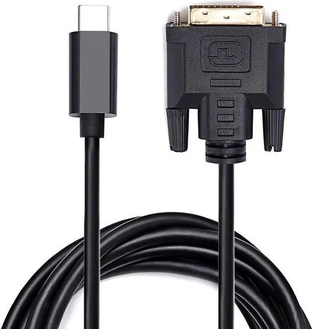Alt view image 2 of 5 - USB C to DVI Cable, (DP Alt Mode) USB 3.1 Type-C Thunderbolt 3 to DVI(24+1) Adapter Converter,Compatible with MacBook Pro,ChromeBook Pixel,Samsung S8,iPad Pro 2018 - 1920x1080p -6FT