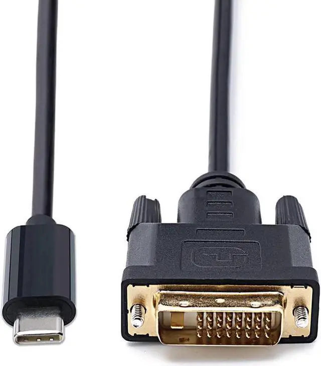 Main image of USB C to DVI Cable, (DP Alt Mode) USB 3.1 Type-C Thunderbolt 3 to DVI(24+1) Adapter Converter,Compatible with MacBook Pro,ChromeBook Pixel,Samsung S8,iPad Pro 2018 - 1920x1080p -6FT