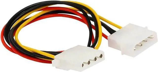 Main image of Molex 4pin Internal Power Extension Cable, Computer Power Supply PSU 12V/5V IDE 4-Pin Extender Cord for Hard Drive Disk HDD DVD CD-RW Combo - 14 Inches