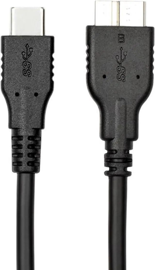 Alt view image 2 of 4 - USB 3.0 USB-C to Micro B USB Charge & Data Sync Cable Compatible for Samsung Galaxy S5/ Note 3, WD External Hard Drive - 3.3FT - Black