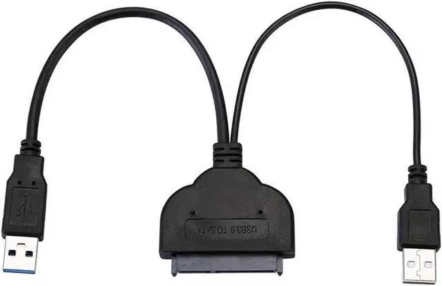 Main image of 6-inches Super Speed USB 3.0 To SATAIII 6Gbps 22 Pin 2.5 Inch Hard Disk Driver Adapter Cable Converter w/ Reserved USB Power Cable, SATA to USB 3.0 Converter w/UASP for SSD/HDD