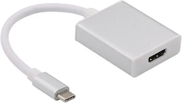 Alt view image 3 of 5 - USB C TO HDMI Adapter - USB 3.1 Type C (USB-C) to HDMI 4K2K@30Hz Adapter (Thunderbolt 3), DP Alt Mode Converter w/ Aluminium Case for 2017 MacBook Pro/Samsung Galaxy S8 - Silver