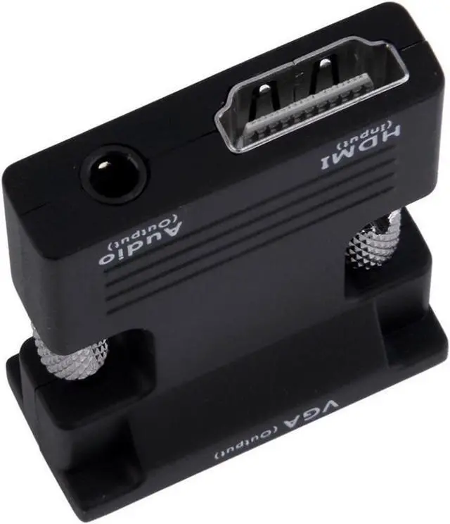 Alt view image 3 of 4 - Active 1080P HDMI-compatible Female to VGA Male Converter Adapter Dongle with 3.5mm Stereo Audio portable HDMI-compatible Connector for Laptop PC PS3 Xbox STB Blu-ray DVD TV Stick