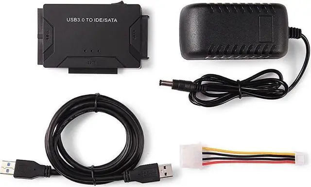 Alt view image 2 of 7 - USB 3.0 to Sata/IDE Adapter Converter Hard Driver Adapter for2.5"/3.5" SATA HDD/SSD & IDE HDD Converter Power Switch Support 4TB