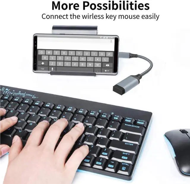 Alt view image 6 of 7 - Vszerda USB C to USB 3.0 Adapter [2 pack], USB-C to USB Adapter, USB Type-C to USB,Thunderbolt 3 to USB Adapter OTG Cable for Macbook Pro/Air 2020/2018,iPad Pro 2020,Galaxy S20 S20+,Google and More