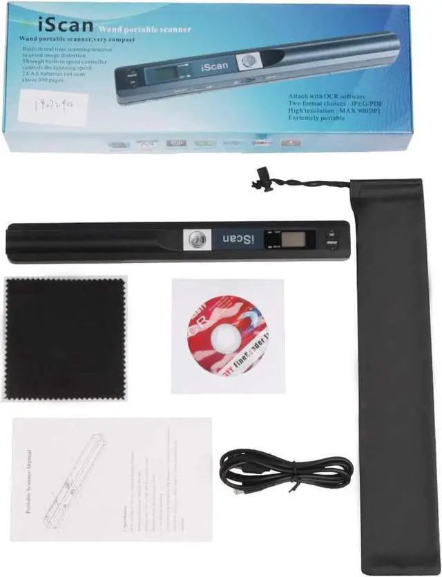 Alt view image 5 of 7 - Portable Scanner iSCAN 900 DPI A4 Document Scanner Handheld for Business, Photo, Picture, Receipts, Books, JPG/PDF Format Selection, Micro SD Card Hand Scanner