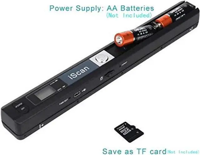 Alt view image 3 of 7 - Portable Scanner iSCAN 900 DPI A4 Document Scanner Handheld for Business, Photo, Picture, Receipts, Books, JPG/PDF Format Selection, Micro SD Card Hand Scanner