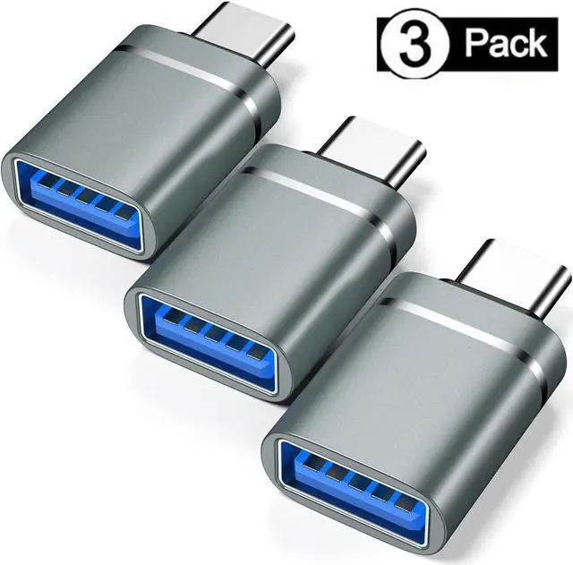 Main image of USB C to USB Adapter 3-Pack USB C Male to USB 3.0 Female Adapter Compatibllity for i-Mac 2021 for iPad Pro 2021 for MacBook Pro 2020 for Mac-Book Air 2020 and Other Type C or Thunderbolt 3 Devices