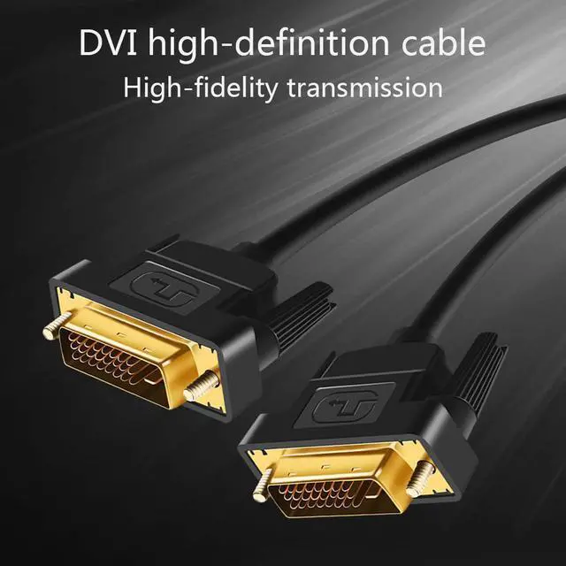 Alt view image 3 of 7 - Vszerda High Speed DVI to DVI Cable 10ft/3M, Gold Plated Plug DVI-D 24+1 Cable Male to Male Digital Video Monitor Cable,Support 1080P, for Gaming, DVD, HDTV and Projector