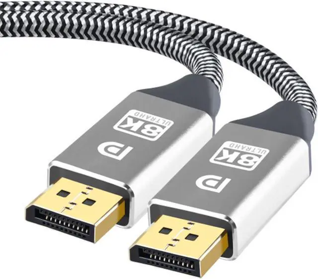 Main image of Vszerda 8K DP 1.4 Cable 3.3Feet, 8K Displayport Cable, Durable Pure Copper Cord, 32.4Gbps Ultra High Speed, 8K@60Hz, 4K@144Hz, Support HBR3, DSC 1.2, HDR10, Compatible for Graphics Card, VR Headset