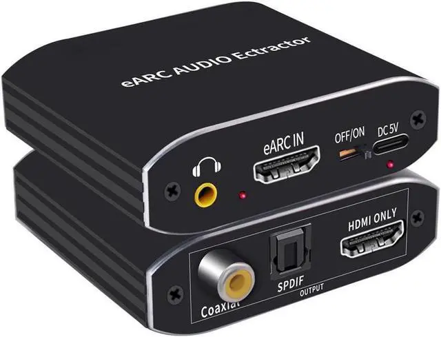 Main image of 192KHz eARC Audio Extractor Converter HDMI 2.1 ARC Support - HDCP 2.3 - DTS-X,Dolby@5.1, DTS@5.1, Dolby AC3,DSD,PCM,LPCM Support