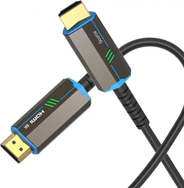 Main image of 8K Fiber Optic HDMI Cable 30ft, Fiber HDMI 2.1 Cable Supports 8K@60Hz, 4K@120Hz, 48Gbps, eARC, HDR10, 4:4:4 Compatible with Apple TV / PS5 / RTX 3090/3080 and More