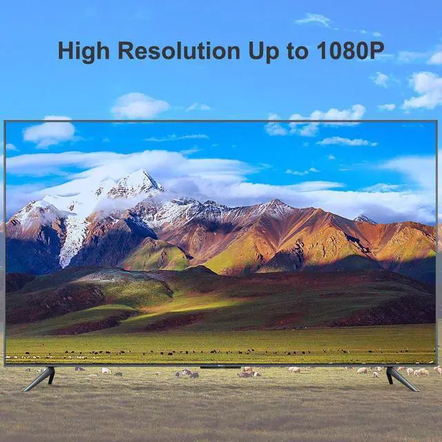 Alt view image 4 of 7 - DisplayPort to HDMI 6 Feet Cable, DP to HDMI Male to Male Adapter 1080P HD Gold-Plated Cord Compatible with HP, and Other Brand