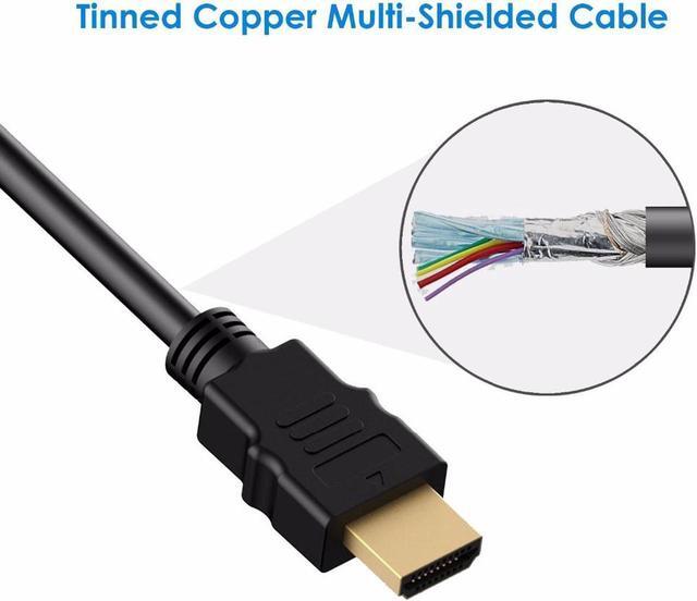 Alt view image 2 of 7 - HDMI to DVI Adapter, DVI to HDMI High Speed Bi Directional Cable, HDMI Male to DVI-D 24+1 Male, 1080P HD for Raspberry Pi, Roku, Xbox One, PS5, Graphics Card, Blue-ray, Nintendo Switch, 3.3 ft