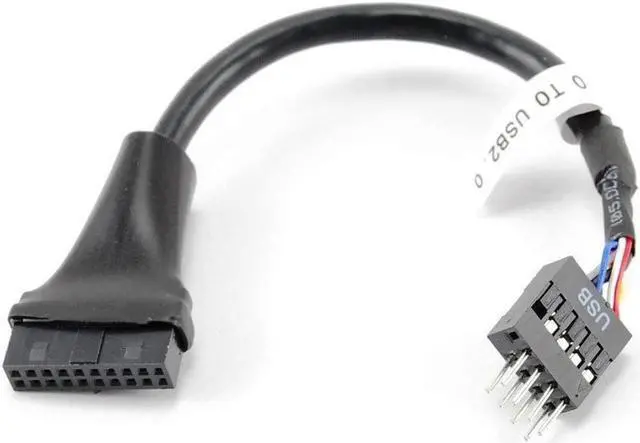Main image of 4" USB 3.0 20-Pin Motherboard Header Female to USB 2.0 8-Pin Male Adapter
