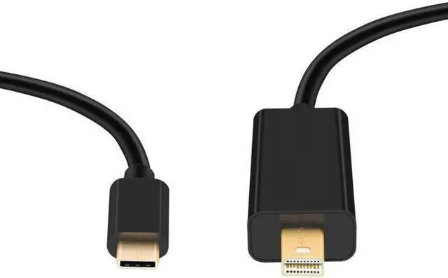 Alt view image 5 of 6 - Type-C USB 3.1 C Thunderbolt to Mini DisplayPort DP 4K Adapter Cable for Macbook