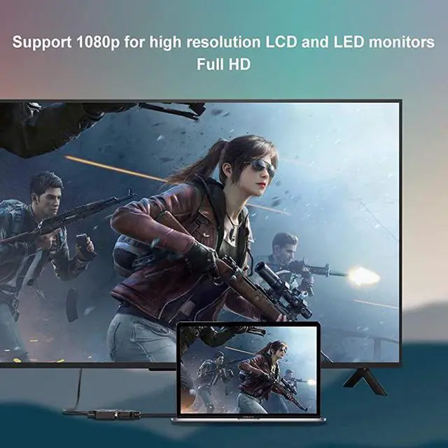 Alt view image 4 of 7 - HDMI to DVI Cable 2Pack 05 Feet HDMI Male to DVI24+1 Female Adapter Cable Gold Plated HDTV to DVI Cable Support 1080P3D 15CM Black