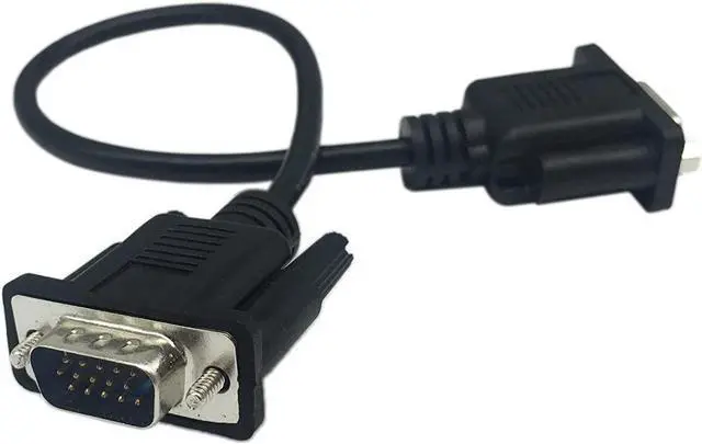 Alt view image 3 of 6 - 1ft VGA SVGA 15 Pin HD15 Male to Female Adapter Video Monitor Extension Cable for PC Laptop TV Porjector