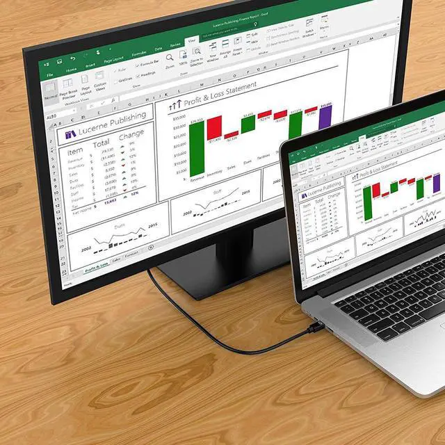 Alt view image 6 of 7 - Mini DisplayPort to DisplayPort Cable, 6 Feet, Gold-Plated Mini DP(Thunderbolt Compatible) to DP Cord (4K@60Hz, 2K@144Hz) Mini DP to DP Display Cable - Black