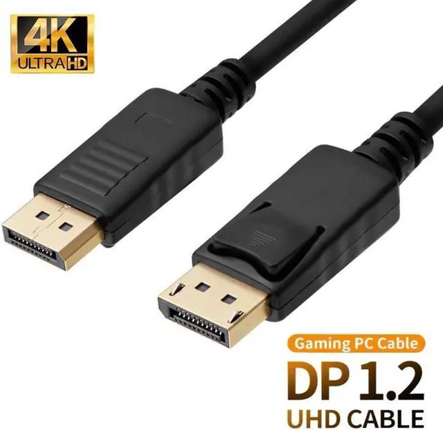 Alt view image 2 of 7 - DisplayPort to DisplayPort 6 Feet Cable,  DP Cable, DP to DP Male to Male Cable Gold-Plated Cord, Supports 4K@60Hz, 2K@144Hz Compatible for HP, and More
