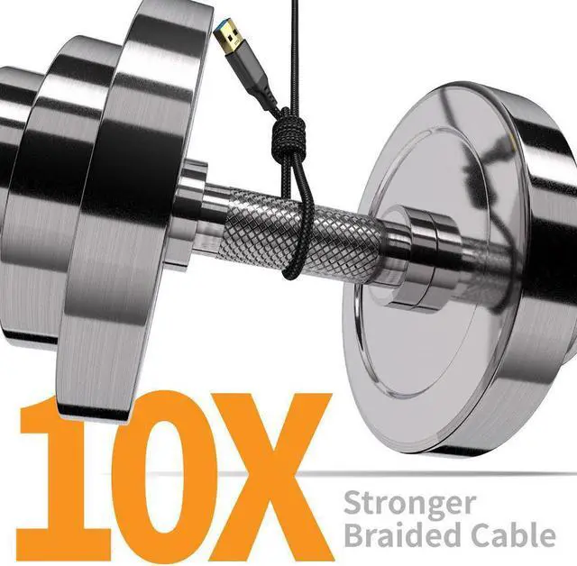 Alt view image 6 of 7 - USB 3.0 Extension Cable Type A Male to Female Extension Cord, High Data Transfer Compatible with USB Keyboard, Mouse, Flash Drive, Hard Drive  6.6 ft.