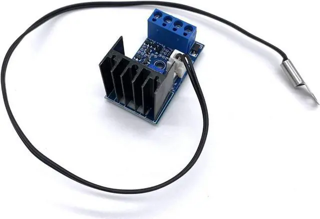 Alt view image 4 of 7 - DC 12V 1A Automatic PC CPU Fan Temperature Control Speed Controller Case Fan Speed Governor with Sensor for 2 3 4 Wire Fan