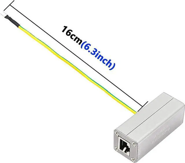Alt view image 5 of 7 - Ethernet Network Card RJ45 Surge Protector Thunder Lightning Arrester Protection Device,Network Signal Lightning Arrester RJ45 Surge Protector